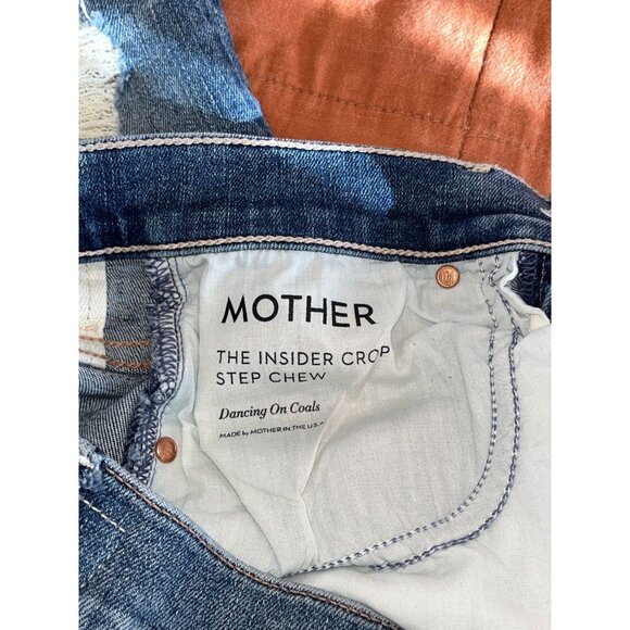 MOTHER The Insider Crop Step Chew  Jenas Size 25 Womens - Dancing on Coals - Picture 11 of 14